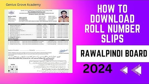 Rawalpindi board slip kaise nikale | How to download roll number slips Rawalpindi board 2024 Matric