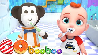 Esta es la forma + Cinco pequeños monos y más canción infantil | GoBooBoo en Español