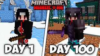 I Survived 100 Days in Ice Spikes Only World in Minecraft Hardcore...