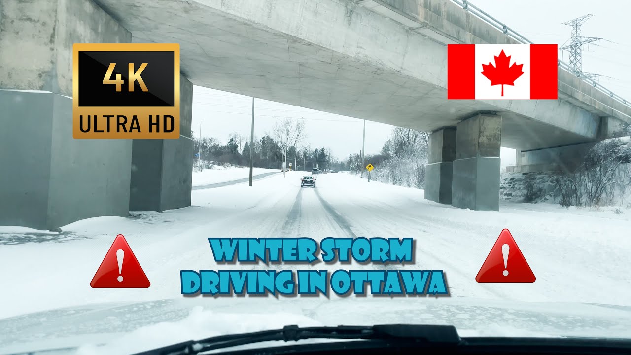 Driving after a Winter Storm - YouTube