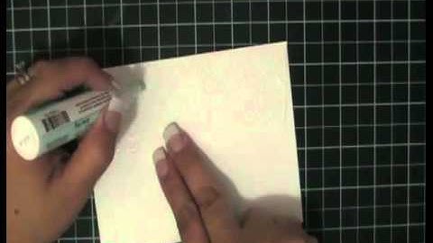 LACY BROCADE EMBOSSED ENVELOPE FLAP