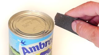 Can You Open A Can With Sandpaper?