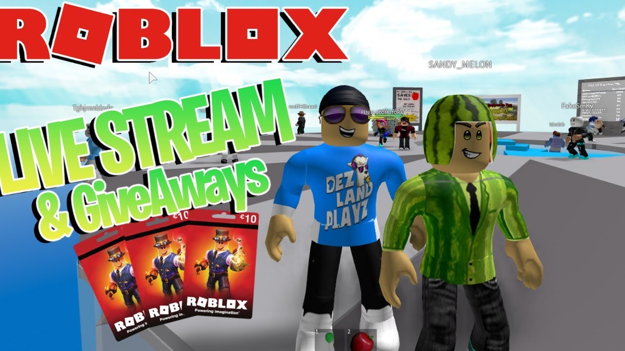 Roblox Livestream Free Robux Giveaway Youtube - free robux live stream youtube