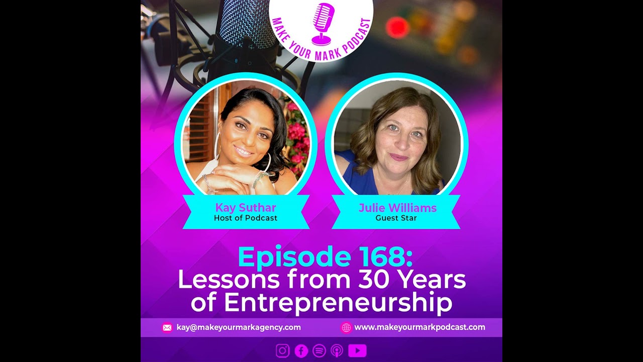 MYM 168 | From Teen Entrepreneur to 30 Years of Success: Julie Williams’ Journey MYM 168 | From Teen Entrepreneur to 30 Years of Success: Julie Williams’ Journey