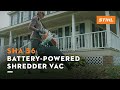 Sha 56 batterypowered stihl shredder vacuum  features and benefits