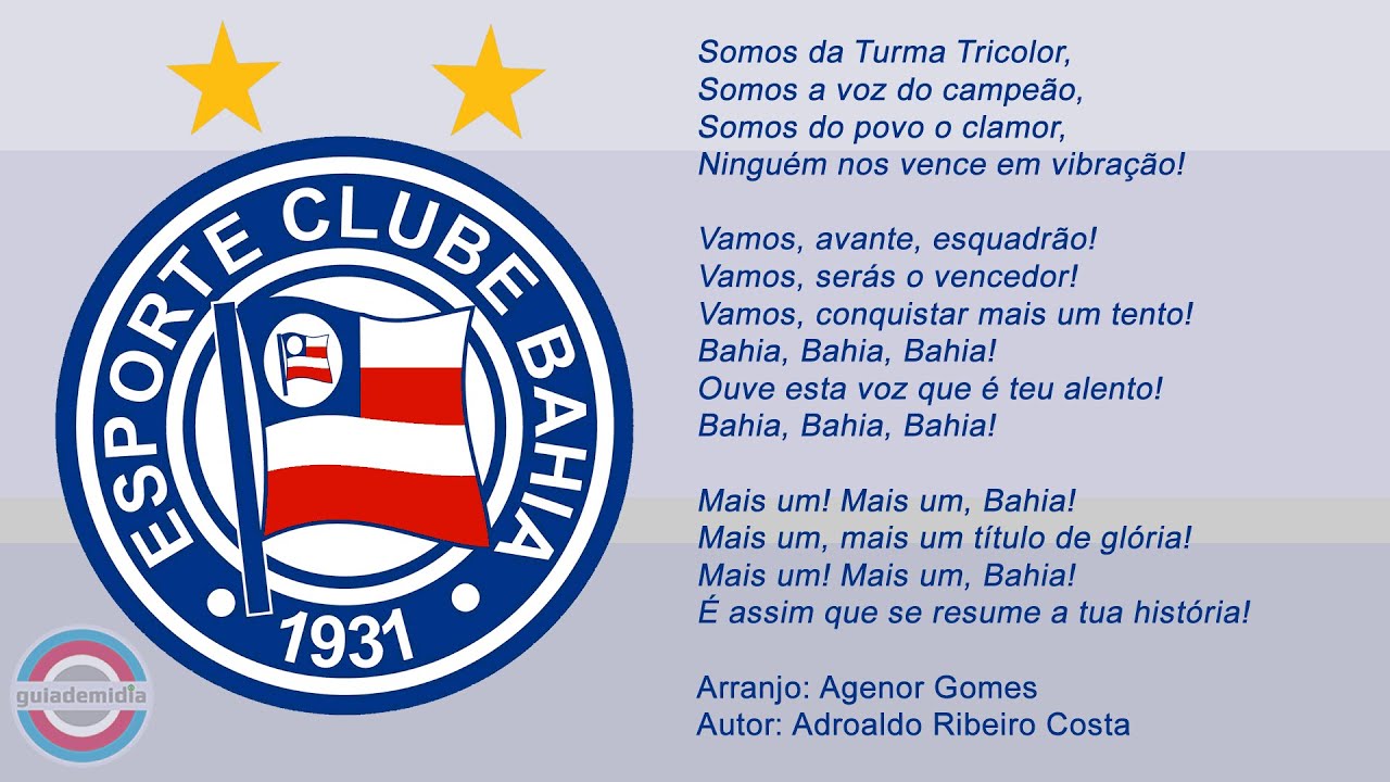 Hino do EC Bahia - YouTube
