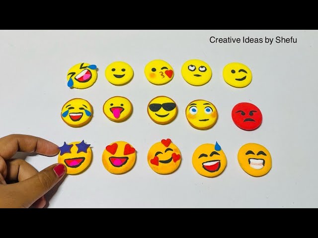 p☺︎ DIY how to make 3D emojis with polymer clay || DIY clay emojis