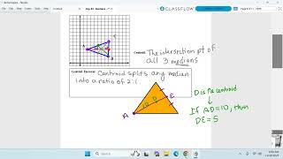 Geometry AB November 18th - Unit 5 Day 3 - Medians
