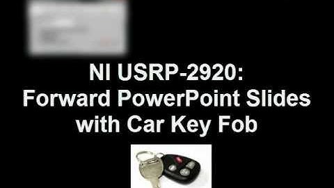 Forward Powerpoint Slides with a Car Keyless Entry Remote
