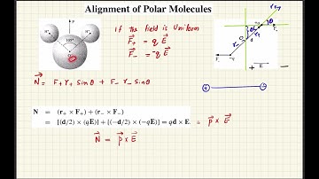 Electric field in matter- induced dipoles, alignment of polar molecules