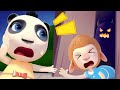 Scary Monster in the Outdoor Toilet  | Dolly and Panda Run Away | Funny Animation for Children
