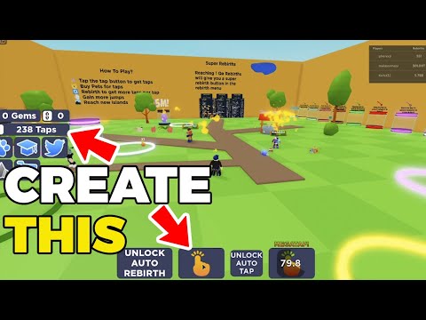 Creating a Rebirth GUI for your Tapping Simulator Game in Roblox 