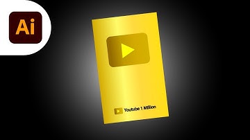 How To Draw The YouTube Golden Play Button| Adobe Illustrator Tutorial 2024| Apna Design