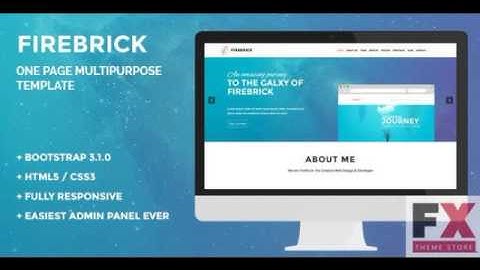 Preview Firebrick - Multipurpose One Page WordPress Theme TF