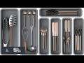 7 Pack Silicone Silverware Drawer Organizer DIY Free Combination Kitchen Drawer Organizer