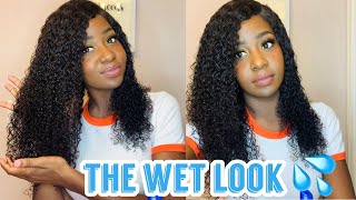 How To Get The WET HAIR LOOK | Big Curly Hair Tutorial 2020 Routine | Defining Curls