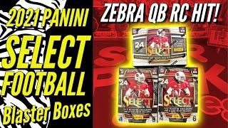 2021 Panini Select Football Retail Blaster Boxes - ZEBRA ROOKIE QB HIT!!! 🦓🏈