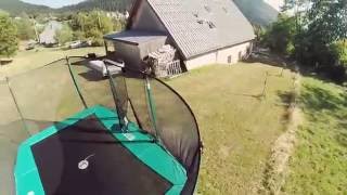 SMALL TRAMPOLINE EDIT (simples, double) trampoline tricks