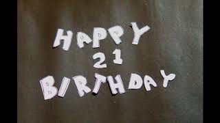 Stop motion happy birthday ( selamat ulang tahun )