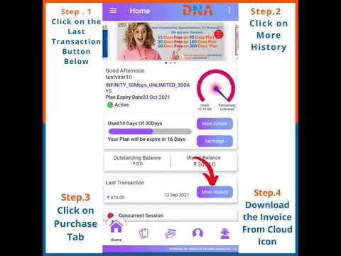 How To Download Invoices from DNA Application.