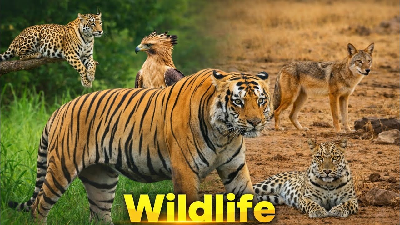 Nature’s Most Powerful Hunters 🦅🐯 