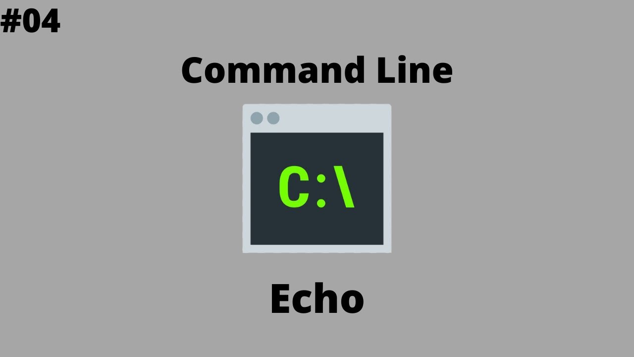 درس 04# - كيفية استخدام الامر Echo عن طريق ال Command Line | [ كورس ...