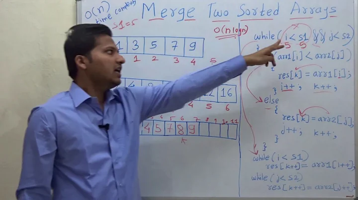 Merge two sorted Arrays into a third Sorted array