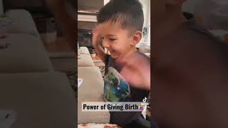 Power of giving birth #givingbirth #power #viralvídeos #powerofnature #moms #realmoments #shorts