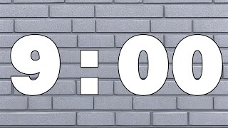 9:00 White Brick Countdown Timer