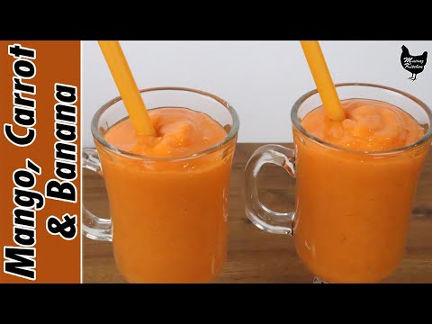 how-to-make-mango,-carrot-&-banana-smoothie-|-healthy-tasty-smoothies-|-healthy-smoothie-recipe