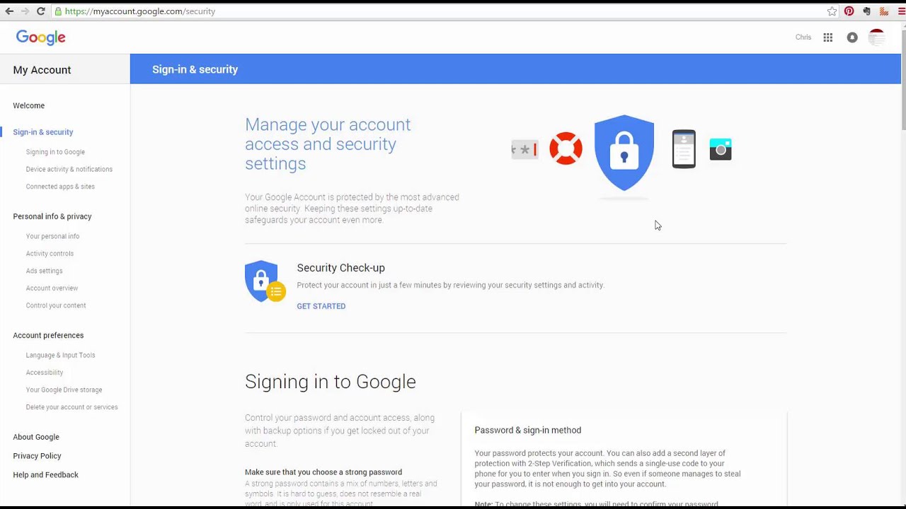 Google app access