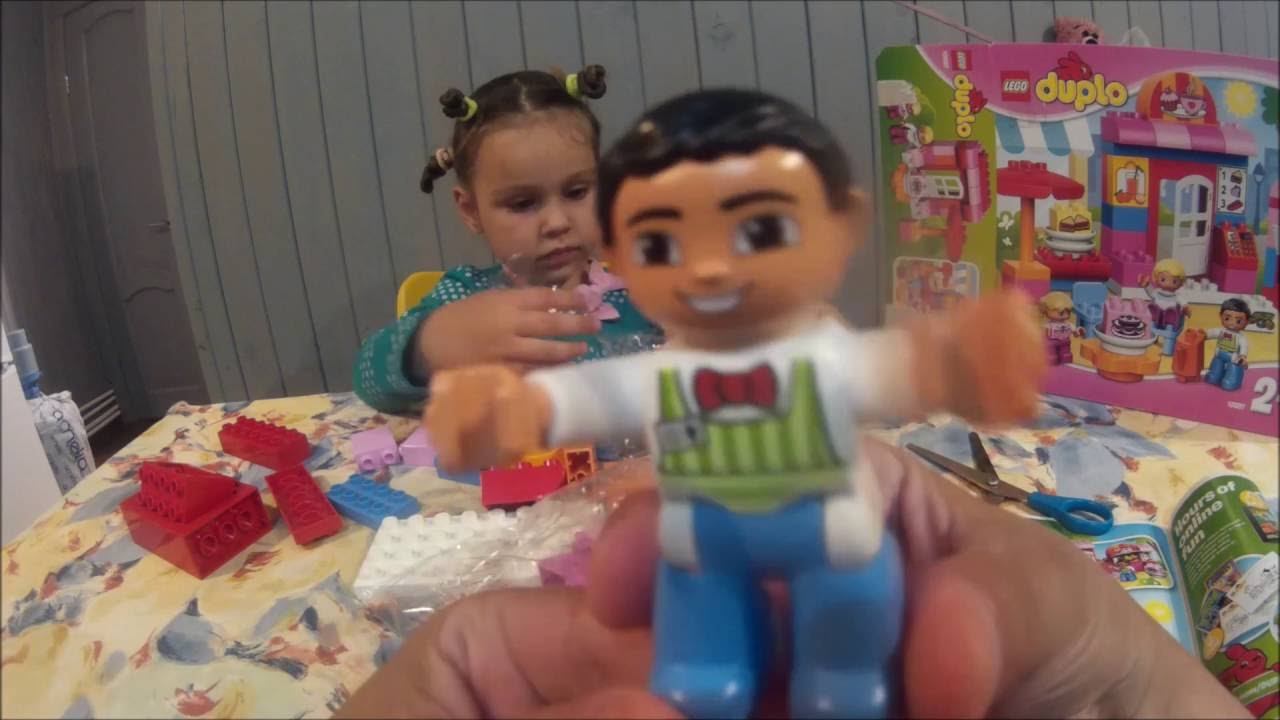 Собираем и играем в Lego duplo кафе!!!