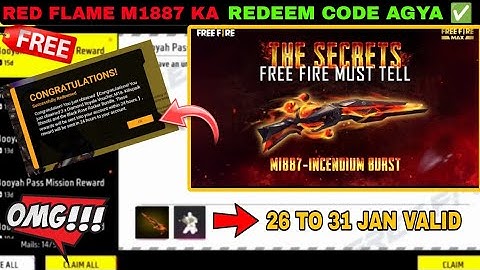 FREE FIRE REDEEM CODE TODAY 26 JANUARY REDEEM CODE FREE FIRE | FF REDEEM CODE TODAY 26 JANUARY