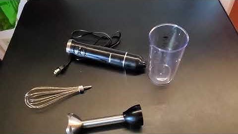 AmazonBasics Multi-Speed Immersion Hand Blender with Attachments Review