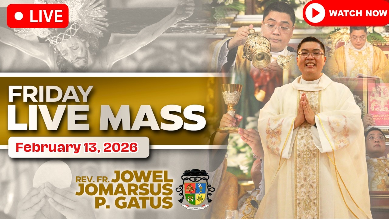 FILIPINO LIVE MASS TODAY ONLINE *FEBRUARY 13, 2026* FR. JOWEL JOMARSUS GATUS
