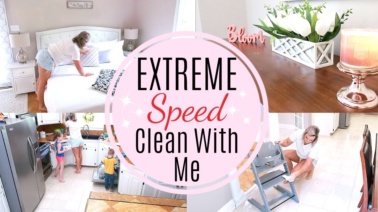 EXTREME CLEAN WITH ME | SPEED CLEAN | SERIOUS CLEANING MOTIVATION | Amanda Sandefur