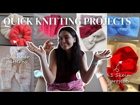 4 last minute gifts you can make in one day (beginner friendly) | Knitting Vlog