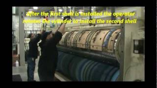 SERRAPID Rotary Die Cylinder - Timed Die Mounting - Pratt Industries, Macungie, PA