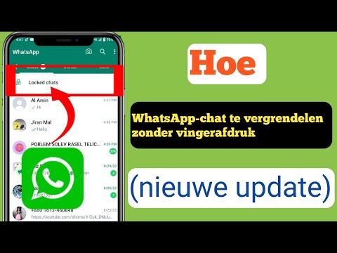 Hoe WhatsApp-chat te vergrendelen zonder vingerafdruk 