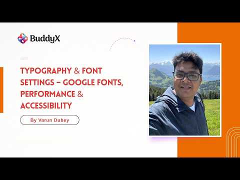Paramètres de typographie et de polices de BuddyX Pro – Polices Google, performances et accessibi...