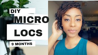 Micro locs 9 Month Journey 🌱
