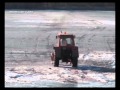 Ушёл под лёд. Tractor went under the ice