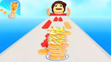 PANCAKE RUN 🍇🍓🍌 Game All Levels Android,iOS Walkthrough BIG UPDATE GamePlay NEw Level PR6970 VP35ZS