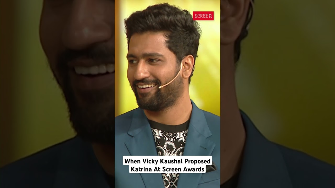 Throwback when Vicky Kaushal Proposed Katrina Kaif On Stage At Screen Awards #screenawards