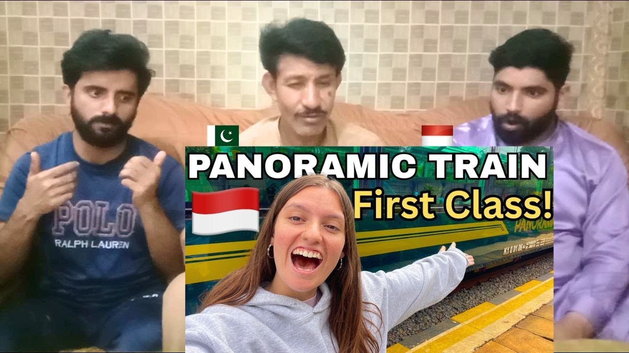 Мы ЛЮБИМ ПАНОРАМНЫЙ поезд Индонезии 🇮🇩 Бандунг — Джокьякарта Арго Вилис | Пакистанские реакции | ...