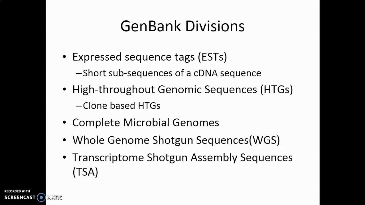 Biological databases and resources ncbi youtube