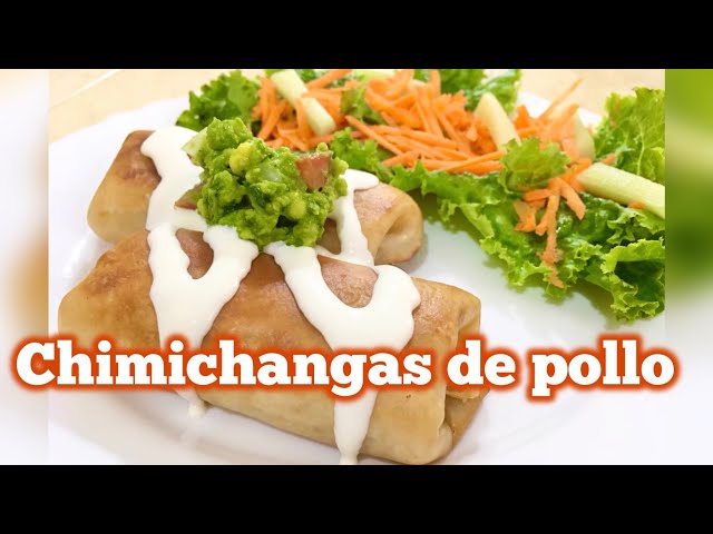 Chimichangas de pollo