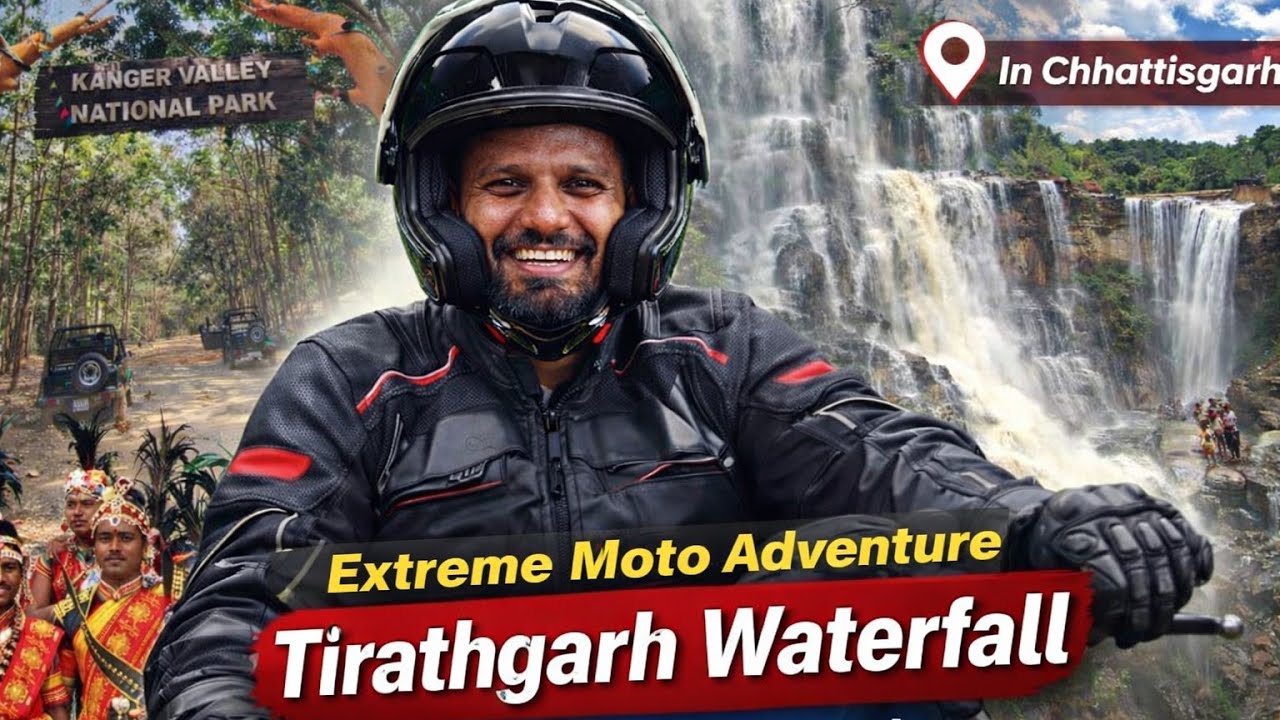 All India Ride EP-5 (Part 1) | Extreme Moto Adventure in Chhattisgarh | Tirathgarh Waterfall Bastar