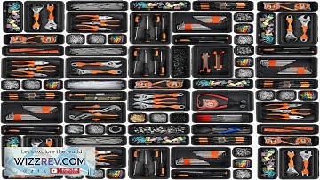 A-LuGei Black Tool Box Organizer Tray Divider Set Desk Drawer Organizer Garage Review