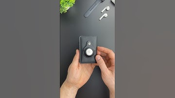 Track and secure your wallet with built-in AirTag tracking.